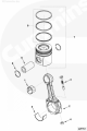 Комплект поршневых колец для двигателя ISLe 8.3L