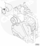 Хомут патрубка водяного впускного для двигателя CGE280 GAS PLUS