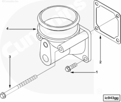  Cummins Патрубок впускного коллектора