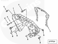  Cummins Заглушка картера шестерен ГРМ