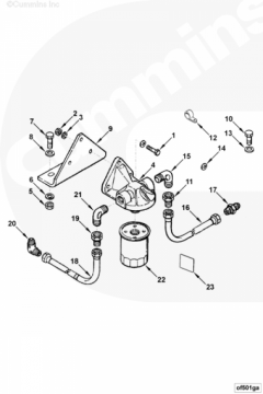  Cummins Фильтр масляный Fleetguard LF777