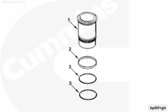 Cummins Гильза ремонтная