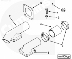  Cummins Патрубок водяной перепускной
