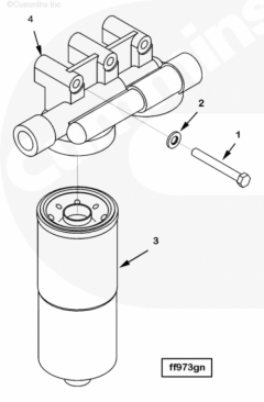  Cummins Основание топливного фильтра