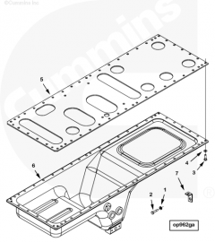  Cummins Болт крепления поддона масляного 