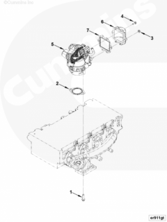  Cummins Крышка выпускного клапана ЕГР