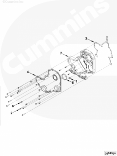  Cummins Крышка передних распределительных шестерен