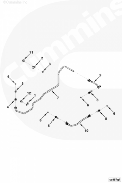  Cummins Трубка охлаждения воздушного компрессора