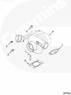  Cummins Турбокомпрессор Holset HX35W