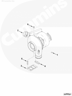  Cummins Турбокомпрессор Holset HX35W 