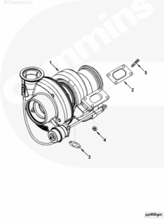  Cummins Турбина Cummins Holset HX27W