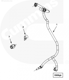  Cummins Трубка обратки топлива