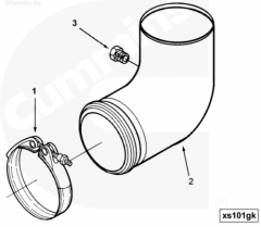  Cummins Патрубок выпускной