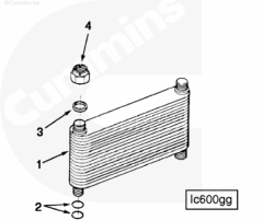  Cummins Маслоохладитель (теплообменник)