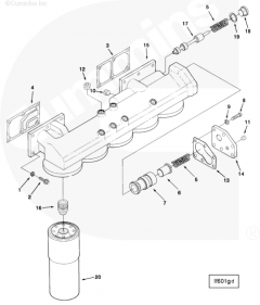  Cummins Адаптер масляного фильтра