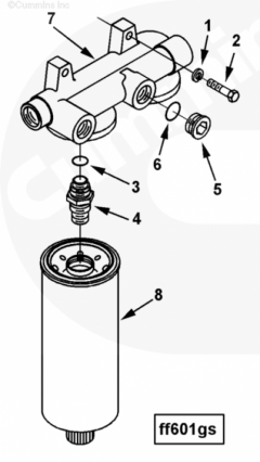  Cummins Головка топливного фильтра