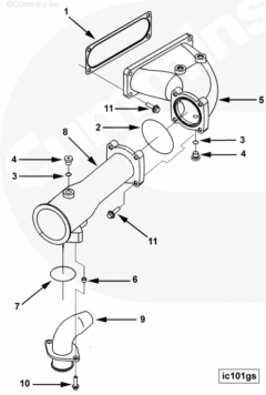  Cummins Патрубок рециркуляции газов