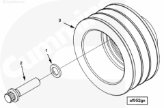  Cummins Шайба болта крепления шкива коленвала