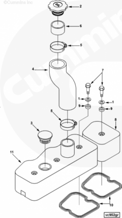 Cummins Крышка клапанная