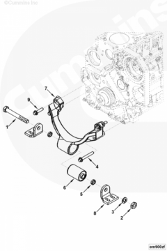  Cummins Опора двигателя передняя