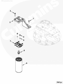  Cummins Фильтр топливный Fleetguard FF5612