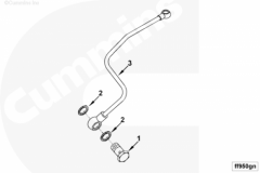  Cummins Трубка подачи топлива к фильтру