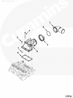  Cummins Патрубок забора воздуха