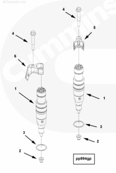  Cummins Болт крепления форсунки