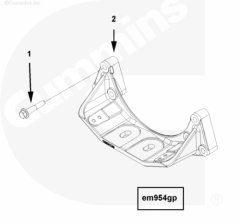  Cummins Болт крепления опоры двигателя передней