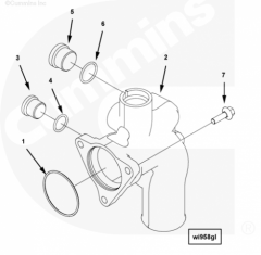  Cummins Патрубок впускной системы охлаждения