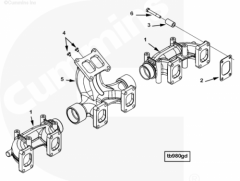  Cummins Болт крепления выпускного коллектора