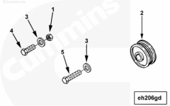  Cummins Шкив генератора