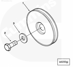  Cummins Шкив привода вспомогательных агрегатов