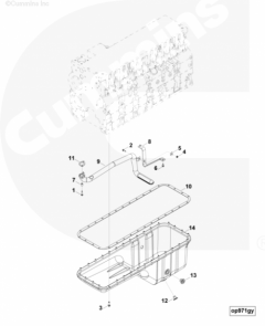  Cummins Трубка маслоприёмная поддона