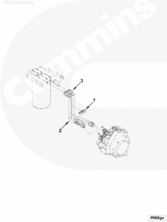  Cummins Трубка топливного фильтра