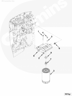  Cummins Головка топливного фильтра