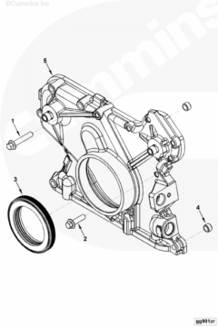  Cummins Крышка передних распределительных шестерен