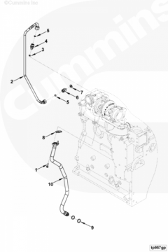  Cummins Трубка подачи масла к турбине
