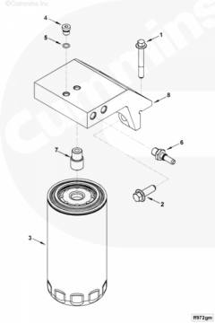  Cummins Основание топливного фильтра