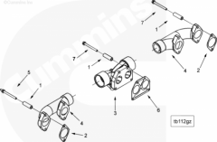  Cummins Выпускной коллектор