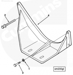  Cummins Опора двигателя передняя