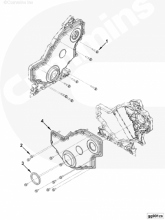 Cummins Сальник коленвала передний