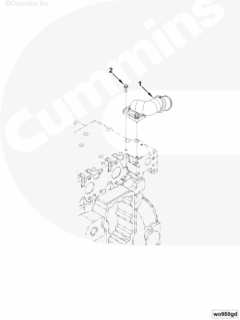  Cummins Патрубок выпускной водяной