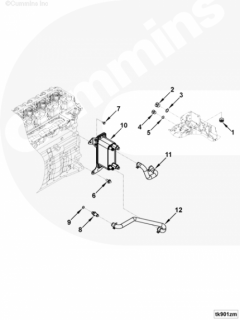  Cummins Шланг маслоохладитель