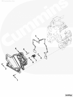  Cummins Прокладка корпуса шестерен распределительного вала переднего