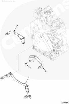 Cummins Кронштейн кожуха вентилятора