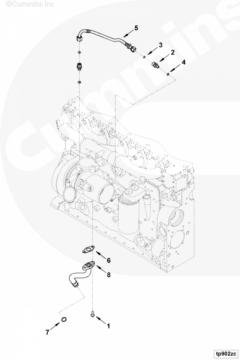  Cummins Трубка подачи масла к турбине