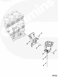  Cummins Кронштейн топливного фильтра