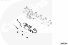  Cummins Щит теплозащитный выпускного коллектора