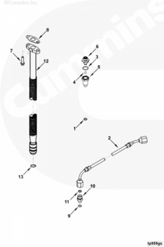  Cummins Трубка подачи масла к турбине